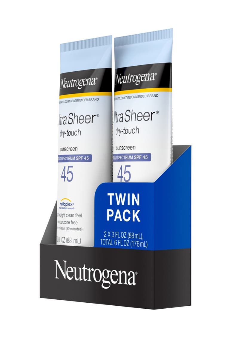 NEUTROGENA Ultra Sheer Dry-Touch SPF 45 Sunscreen - Set of 2, Alternate, color, 