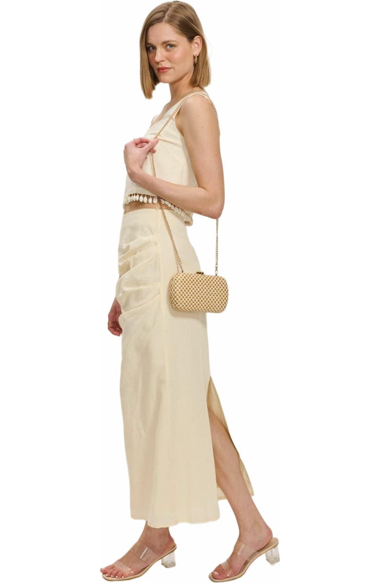 MODA LUXE Roxie Evening Bag, Alternate, color, Natural Tan