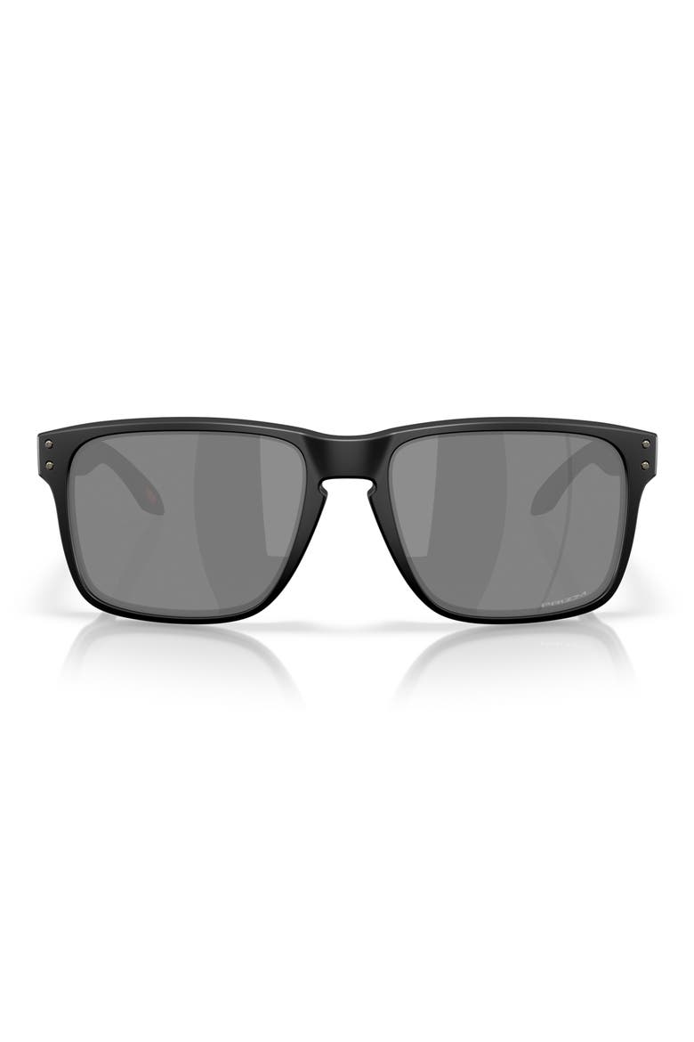 Prizm™ Grey Everyday 61mm Rectangular Sunglasses, Main, color, MATTE BLACK PRIZM BLACK