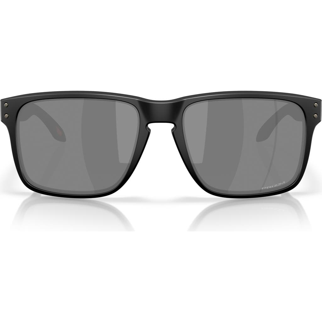 Oakley Prizm™ Grey Everyday 61mm Rectangular Sunglasses In Matte Black Prizm Black