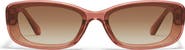 QUAY Vibe Check 62mm Small Square Sunglasses