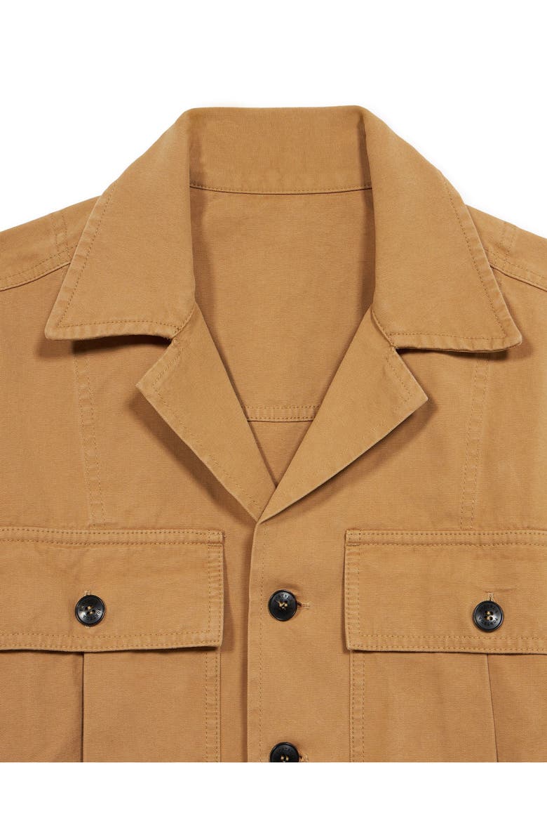 Fortela Solomons Canvas Cotton Overshirt, Alternate, color, Mou