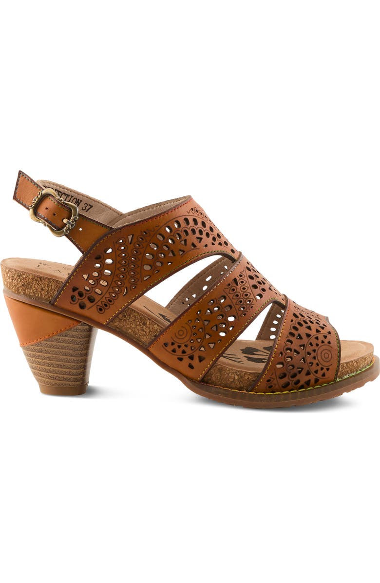L'Artiste by Spring Step Perfdfection Cutout Sandal, Alternate, color, Camel