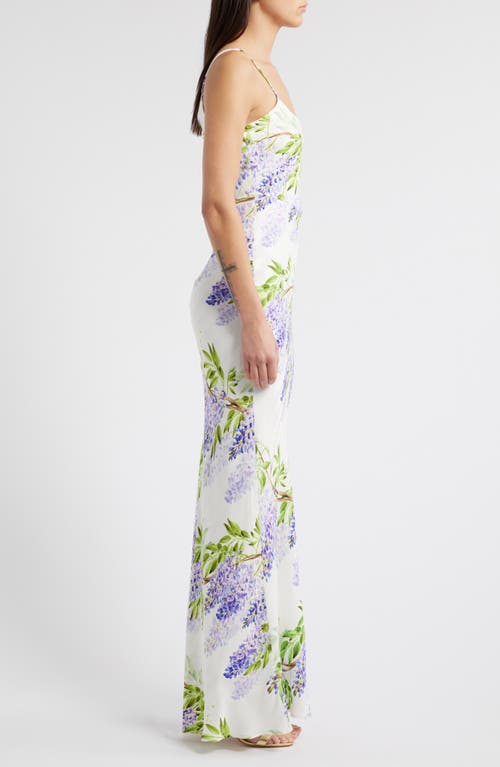 Sonya Moda Juliette Floral Maxi Slipdress In Wisteria