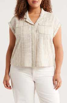 Liverpool Los Angeles Dolman Sleeve Camp Shirt