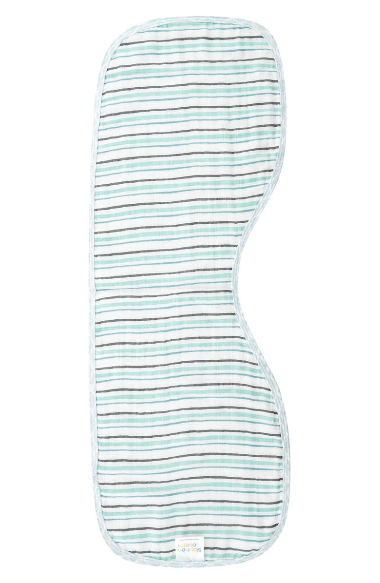 Stephen Joseph 2-Pack Reversible Cotton Muslin Burp Cloths, Alternate, color, Zoo