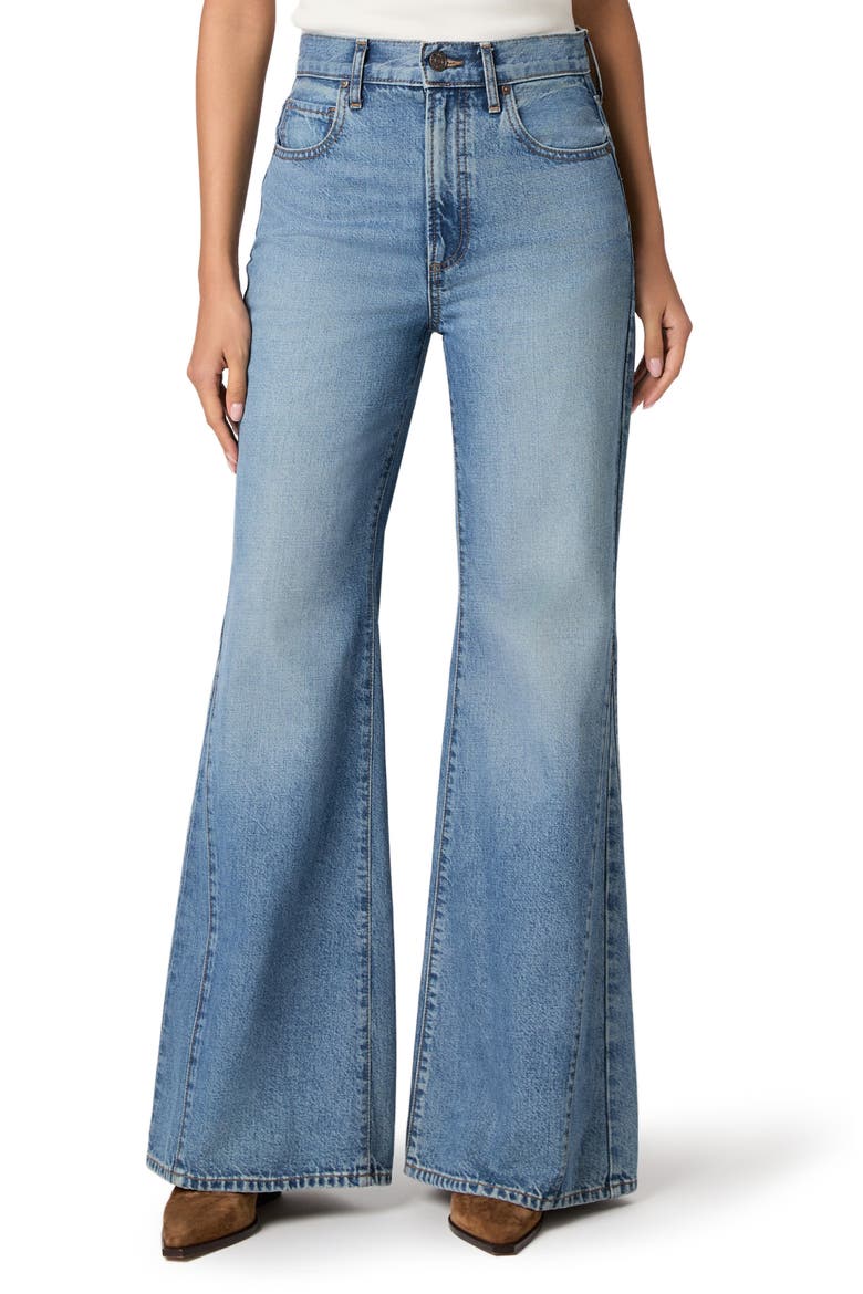 Callie Inset Flare Jeans, Main, color, ELYSIAN