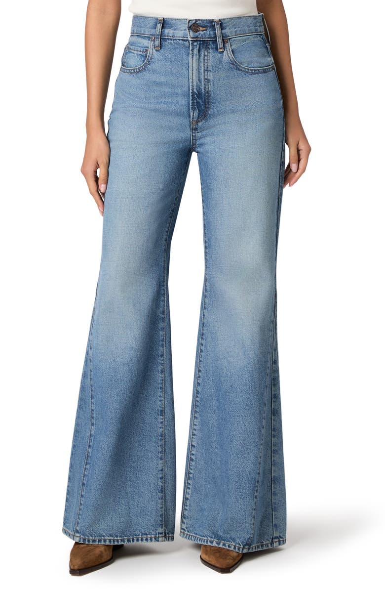 PAIGE Callie Inset Flare Jeans, Main, color, Elysian