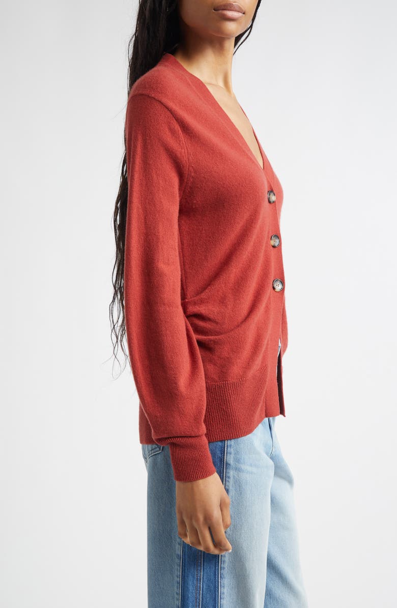 Veronica Beard Lamotte Cashmere Cardigan, Alternate, color, Carnelian Red