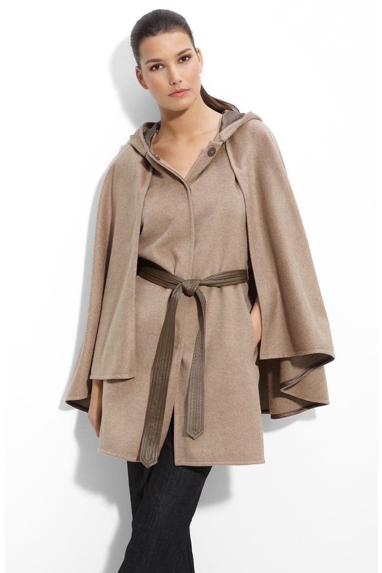 'Femme Military' Cape, Main, color, CAMEL MELANGE