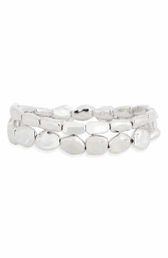 Set of 2 Molten Beaded Stretch Bracelets