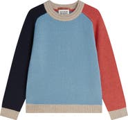 Scotch & Soda Kids' Colorblock Raglan Sleeve Sweater