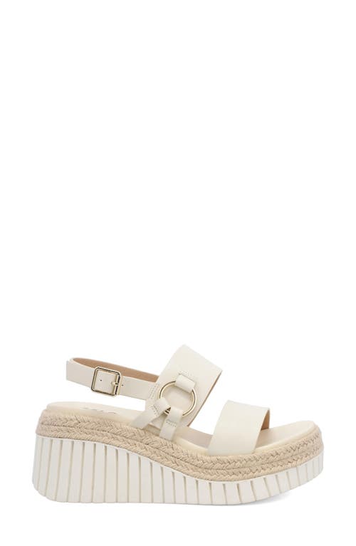 Shop Mia Yuna Espadrille Platform Wedge In Bone