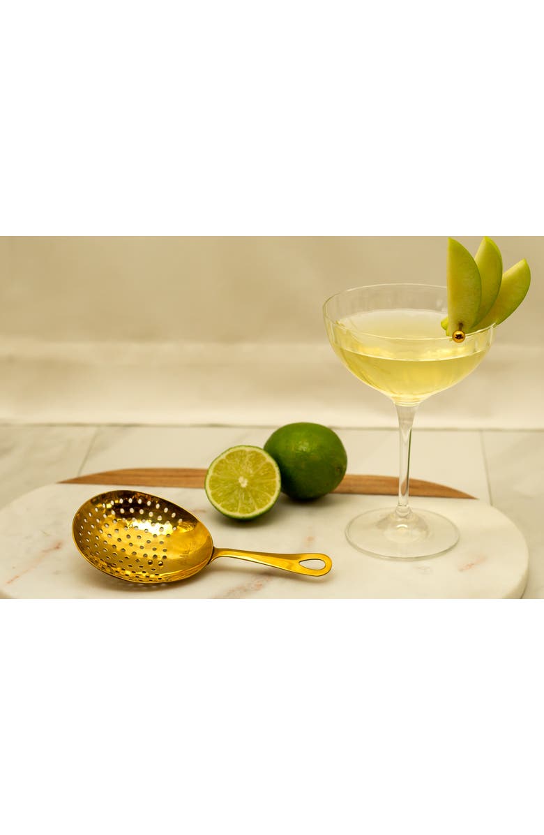 A Bar Above Gold Julep Cocktail Strainer, Alternate, color, Gold