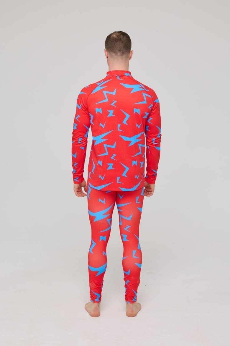 Men's Baselayer Top Starman, Alternate, color, Red, Geometric