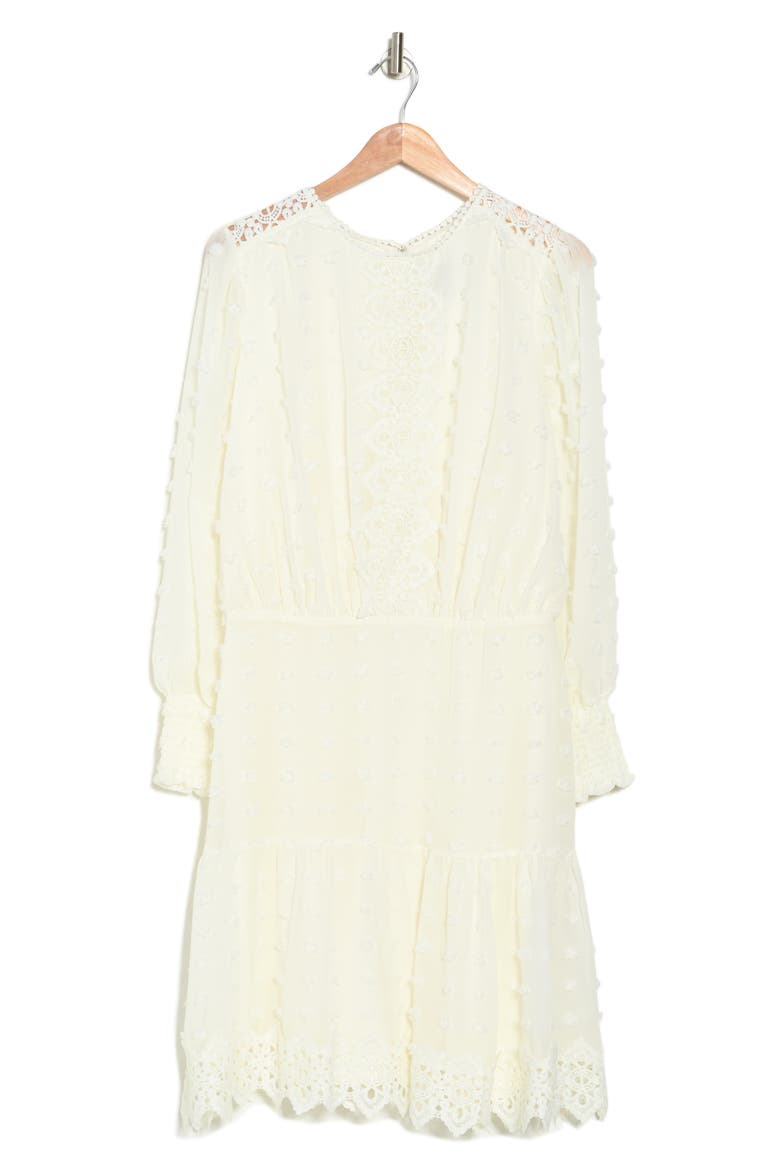 Rina Lace Long Sleeve Dress, Alternate, color, IVORY