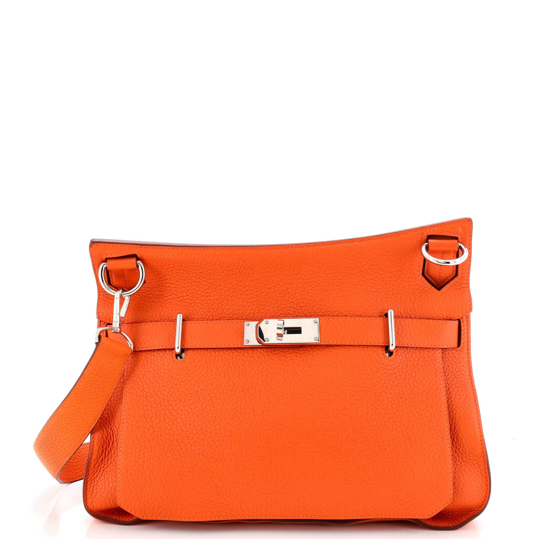 Pre-Owned Hermes Jypsiere Bag Clemence 34, Main, color, Orange H