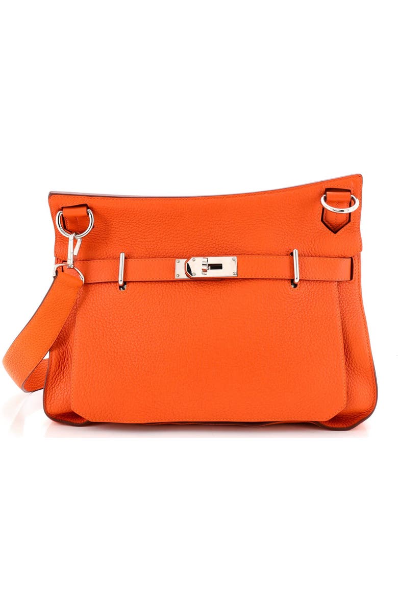 Pre-Owned Hermes Jypsiere Bag Clemence 34, Main, color, Orange H
