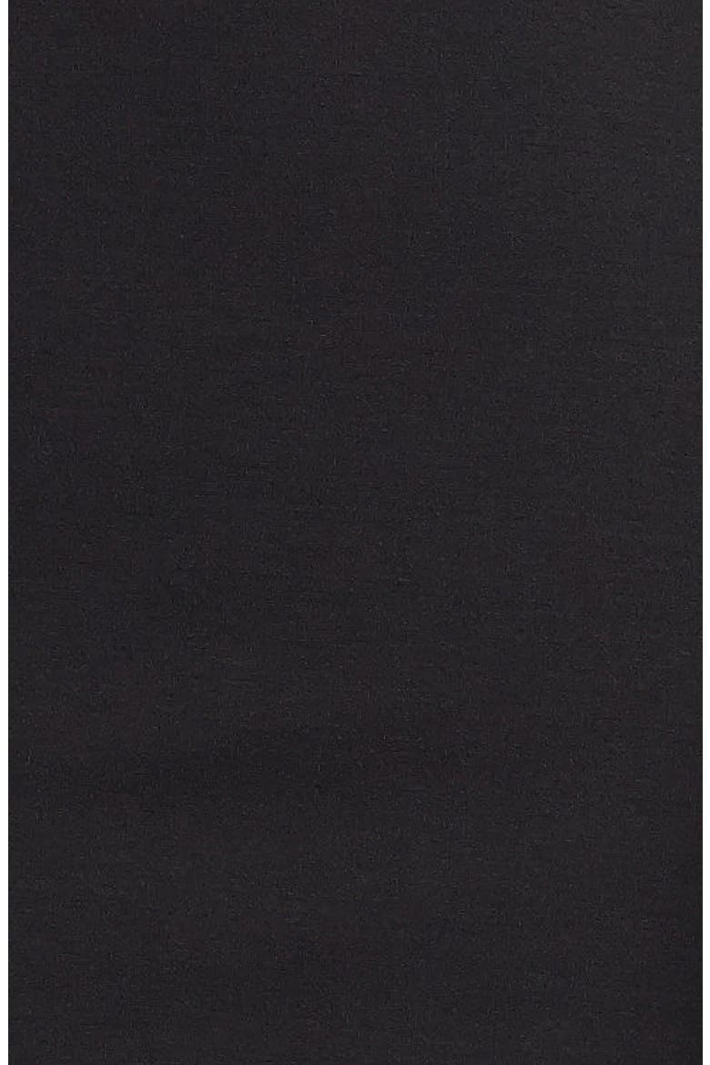 Faux Leather Trim Sheath Dress, Alternate, color, BLACK