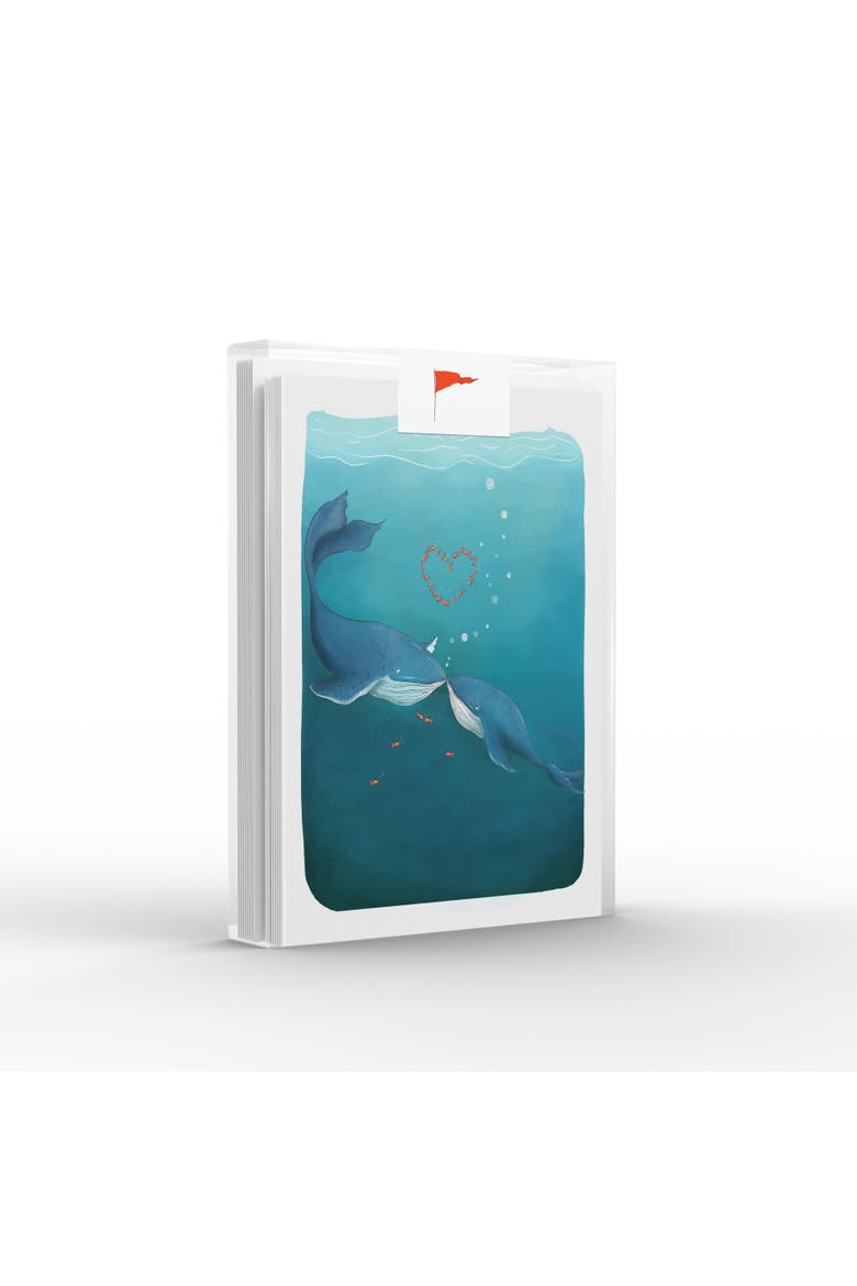 Whale in Love Greeting Card Pack Set, Main, color, Multi-Pack