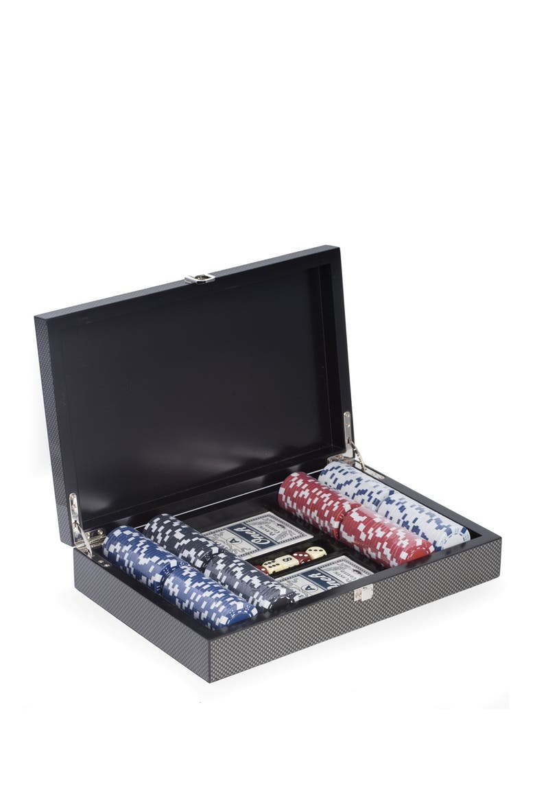 200-Chip Poker Set & Storage Case, Main, color, BLACK