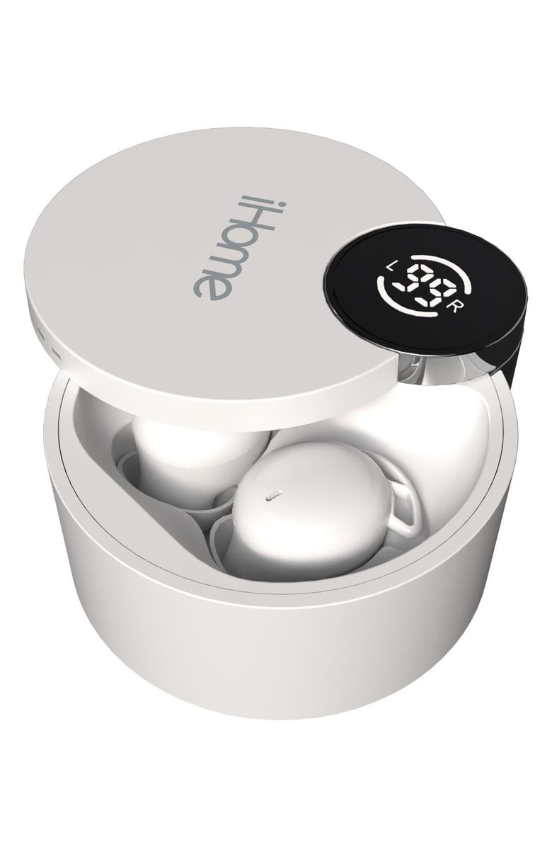 iHome XT-31 Wireless Earbuds with Charging Case, Alternate, color, White