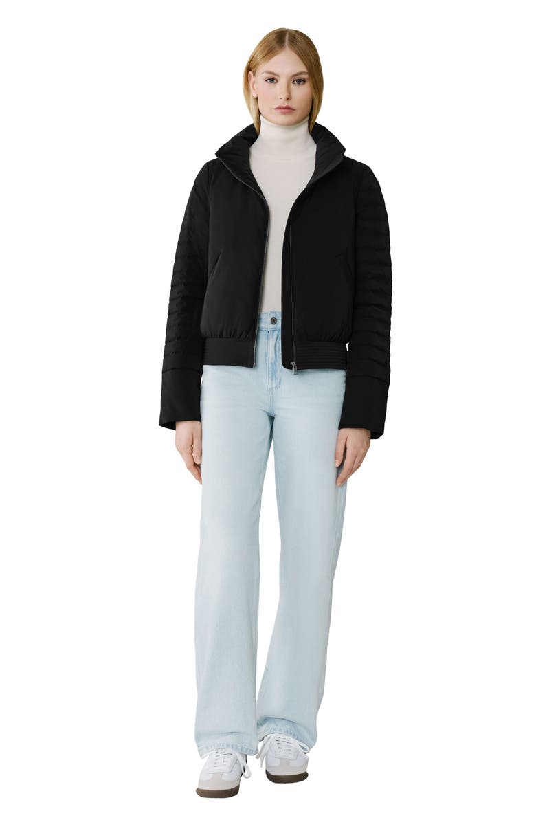 Soia & Kyo Isabella Water Repellent 700 Fill Power Down Bomber Puffer Coat, Alternate, color, Black