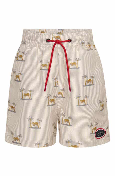 Kids' Chillin' Stripe UPF 50+ Swim Trunks