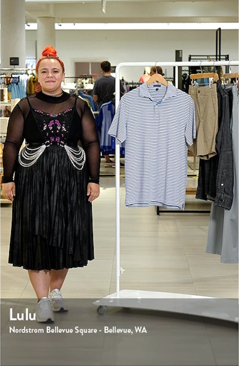 Garcia Stripe Performance Jersey Polo, sales video thumbnail