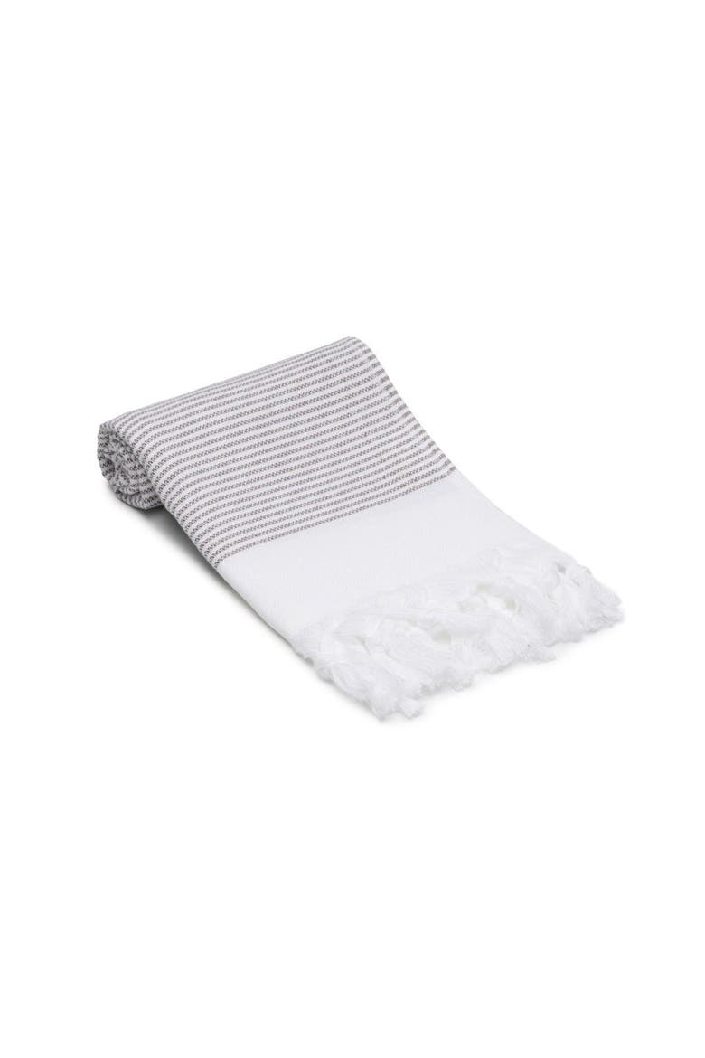 Fine Stripe Turkish Cotton Hand & Kitchen Towel Bundle, Alternate, color, Taupe Brown