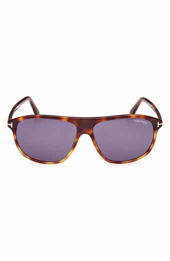 TOM FORD Prescott 60mm Square Sunglasses