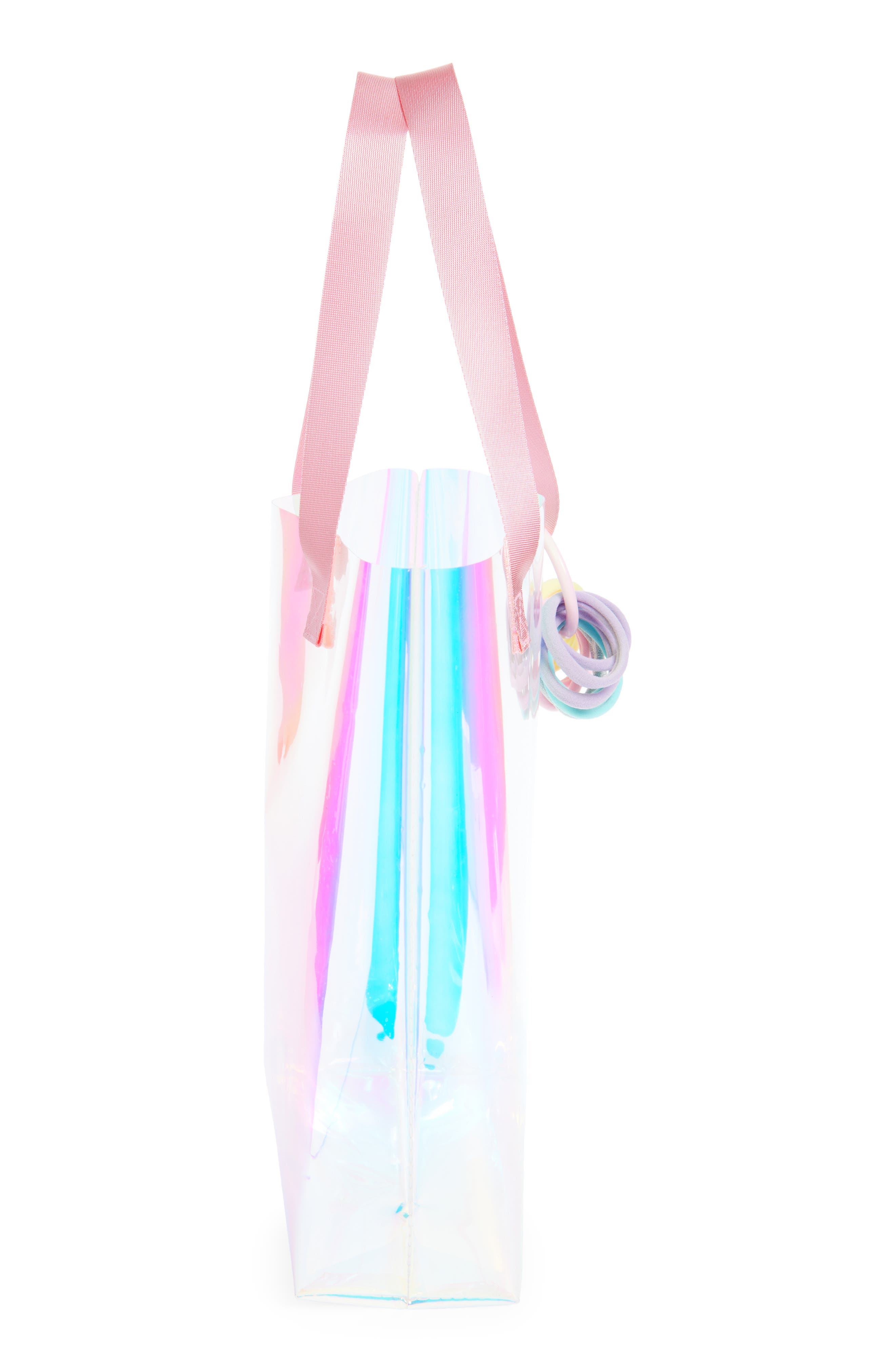 Capelli New York Kids' Iridescent Jelly Tote, Alternate, color, 