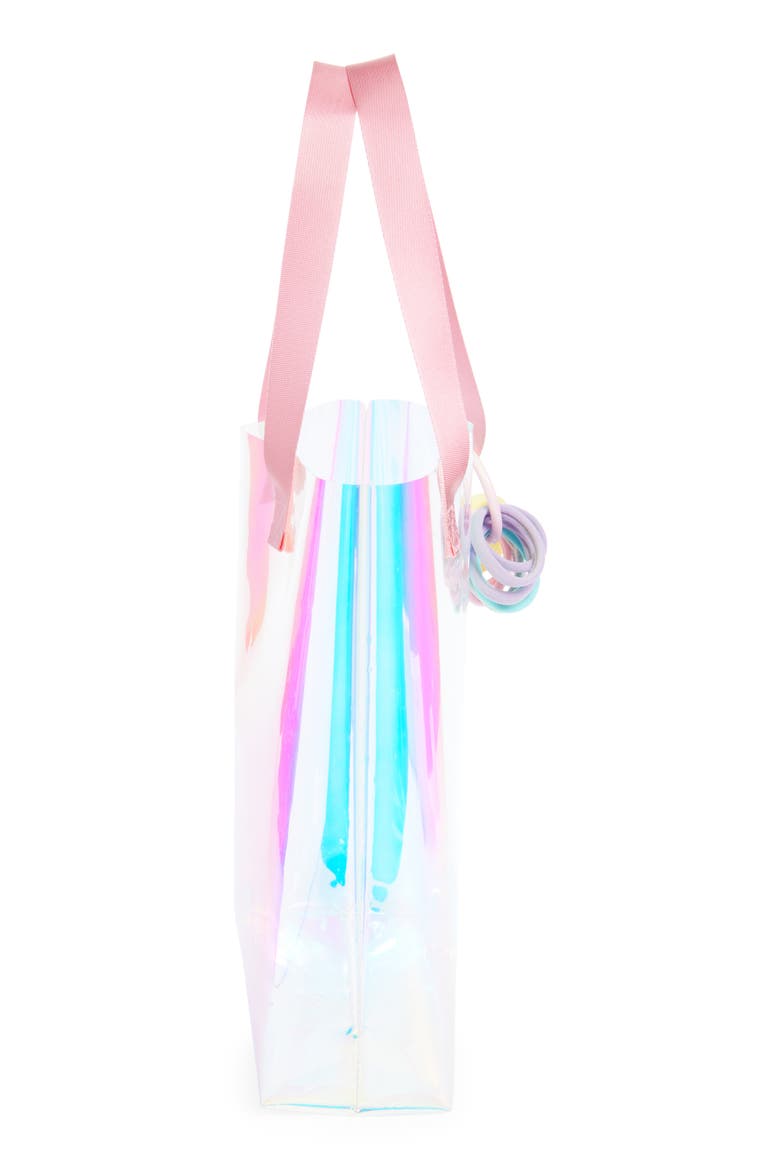 Kids' Iridescent Jelly Tote, Alternate, color, MULTI COMBO
