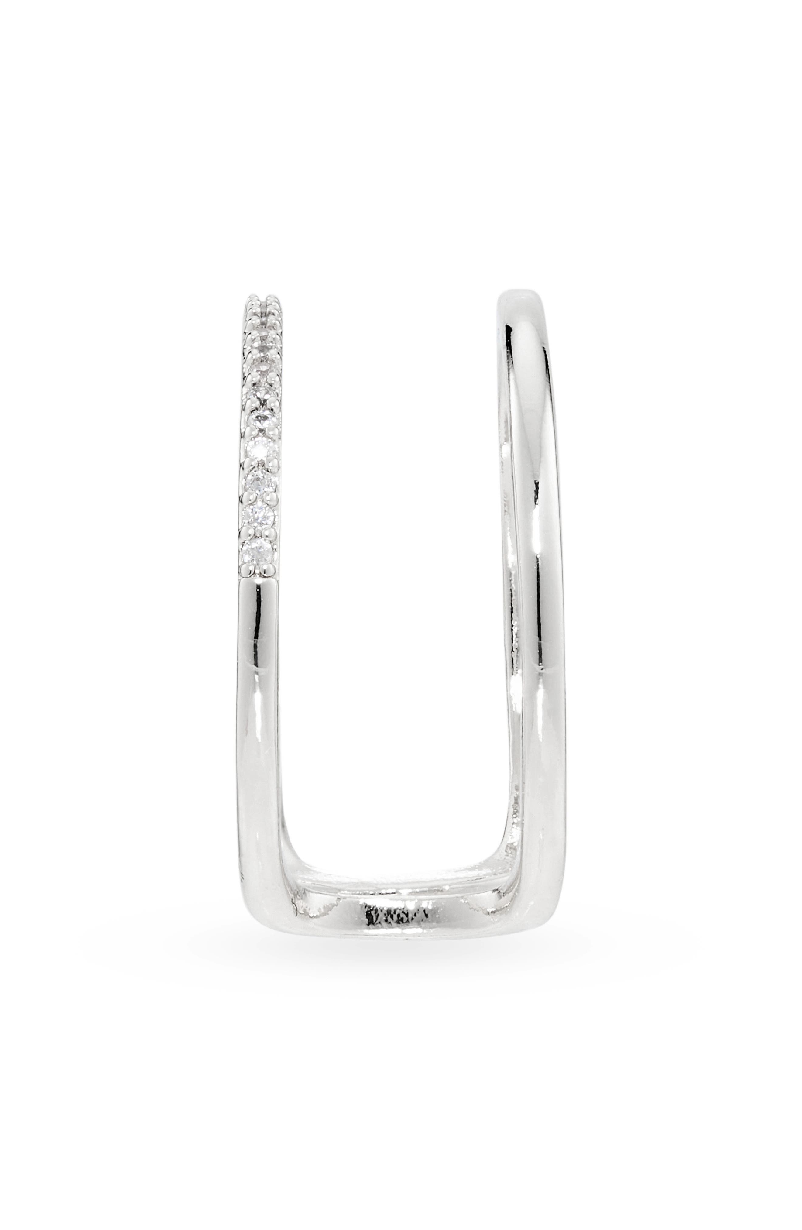 NORDSTROM RACK Cubic Zirconia Open Double Row Ring (Women) | Nordstromrack