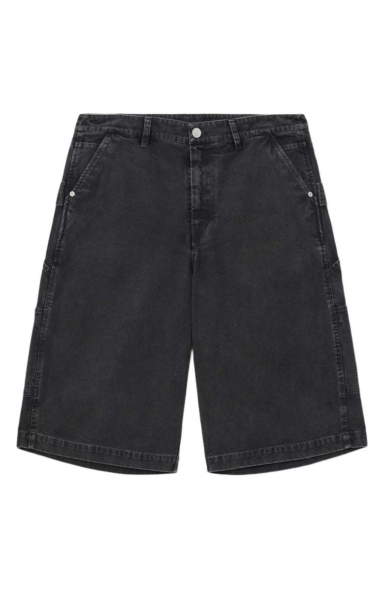 AllSaints Jackson Denim shorts, Alternate, color, Tanner Black