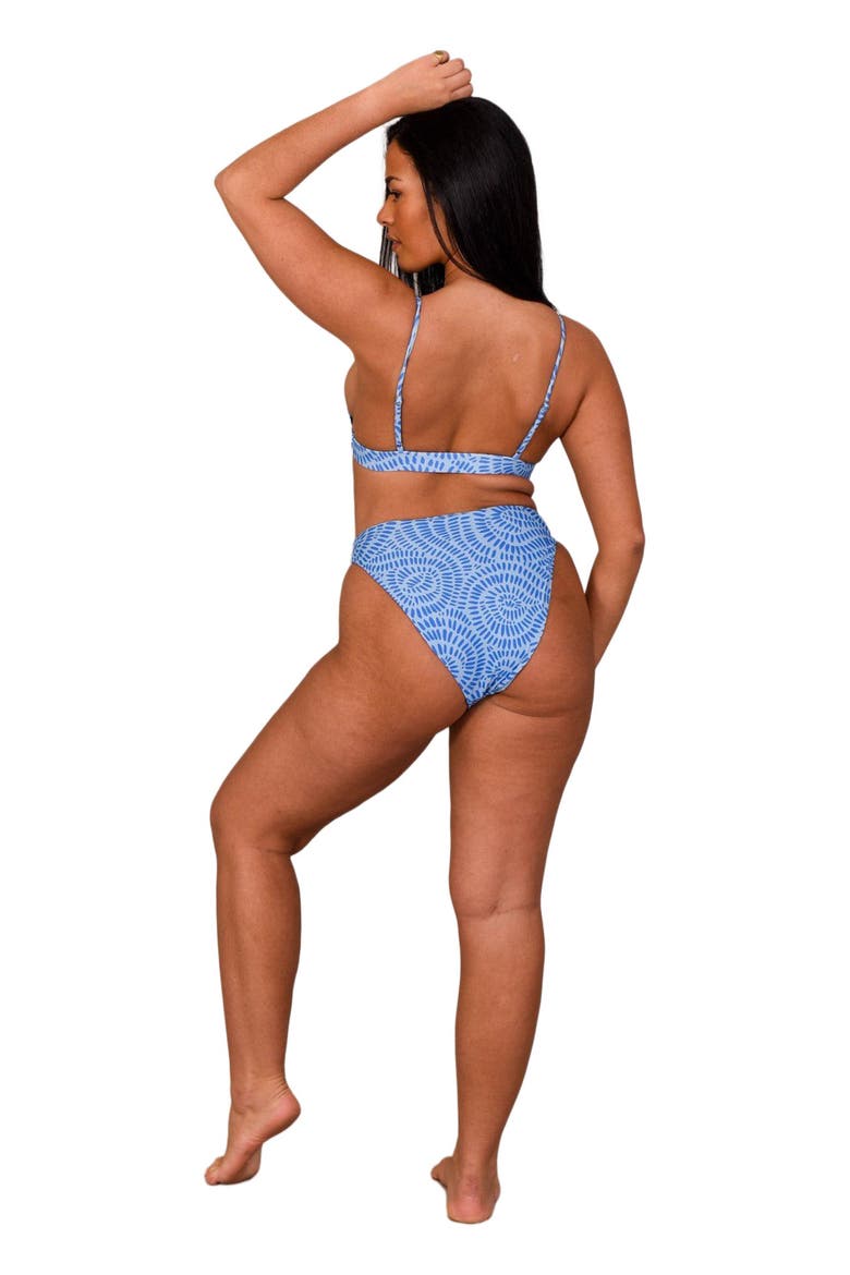 Moroccan Dream Mile High Bikini Bottoms, Alternate, color, Blue