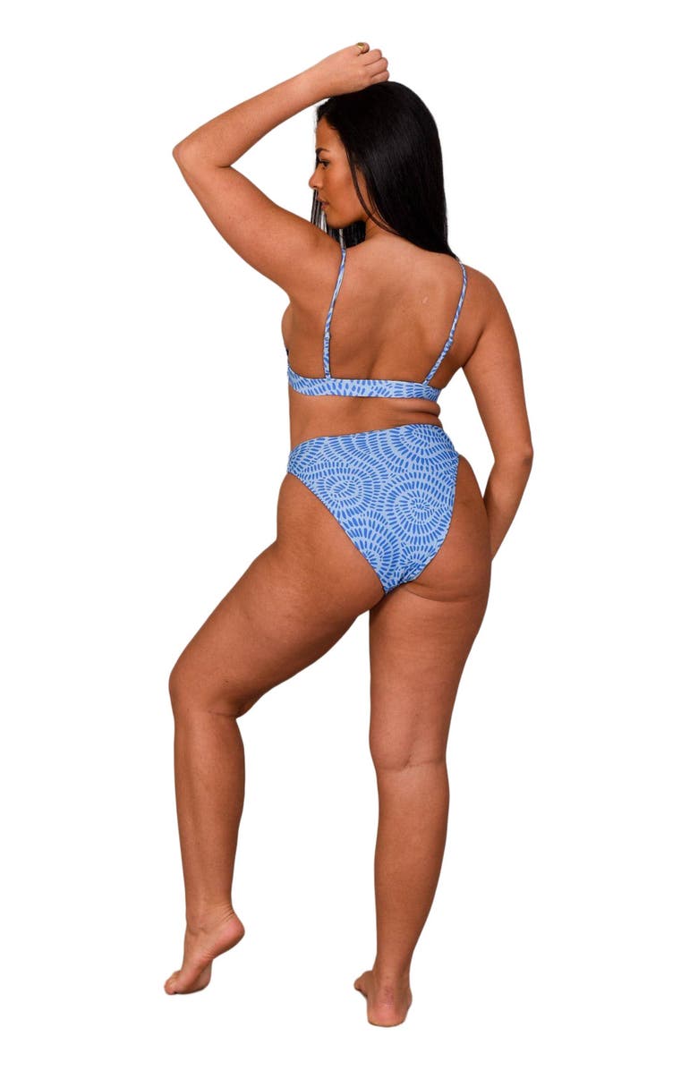 OOSC Moroccan Dream Mile High Bikini Bottoms, Alternate, color, Blue
