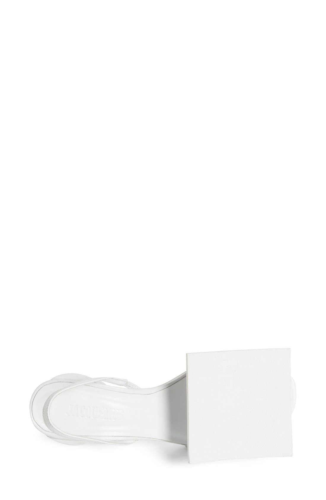 Jacquemus 'Rond Carré' Slingback Sandal, Alternate, color, 