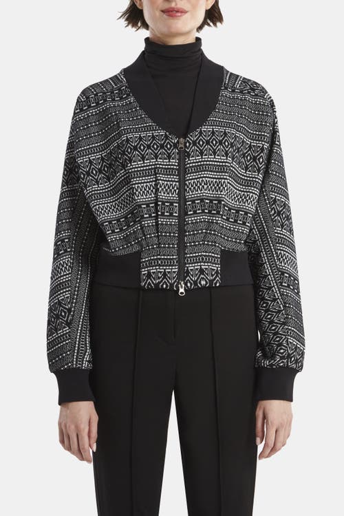 Capsule 121 The Orbit Jacket In Gravity Stretch In Black With Ivory