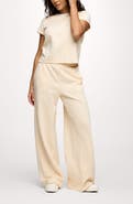 nuuds Golden Hour Stripe Stretch Cotton Top & Pants Set