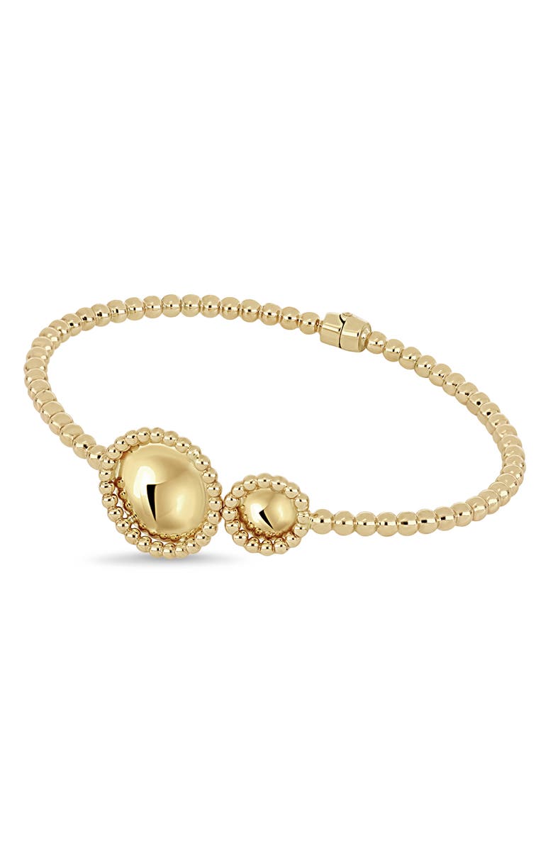 Bony Levy 14K Gold Double Disc Cuff Bracelet, Alternate, color,