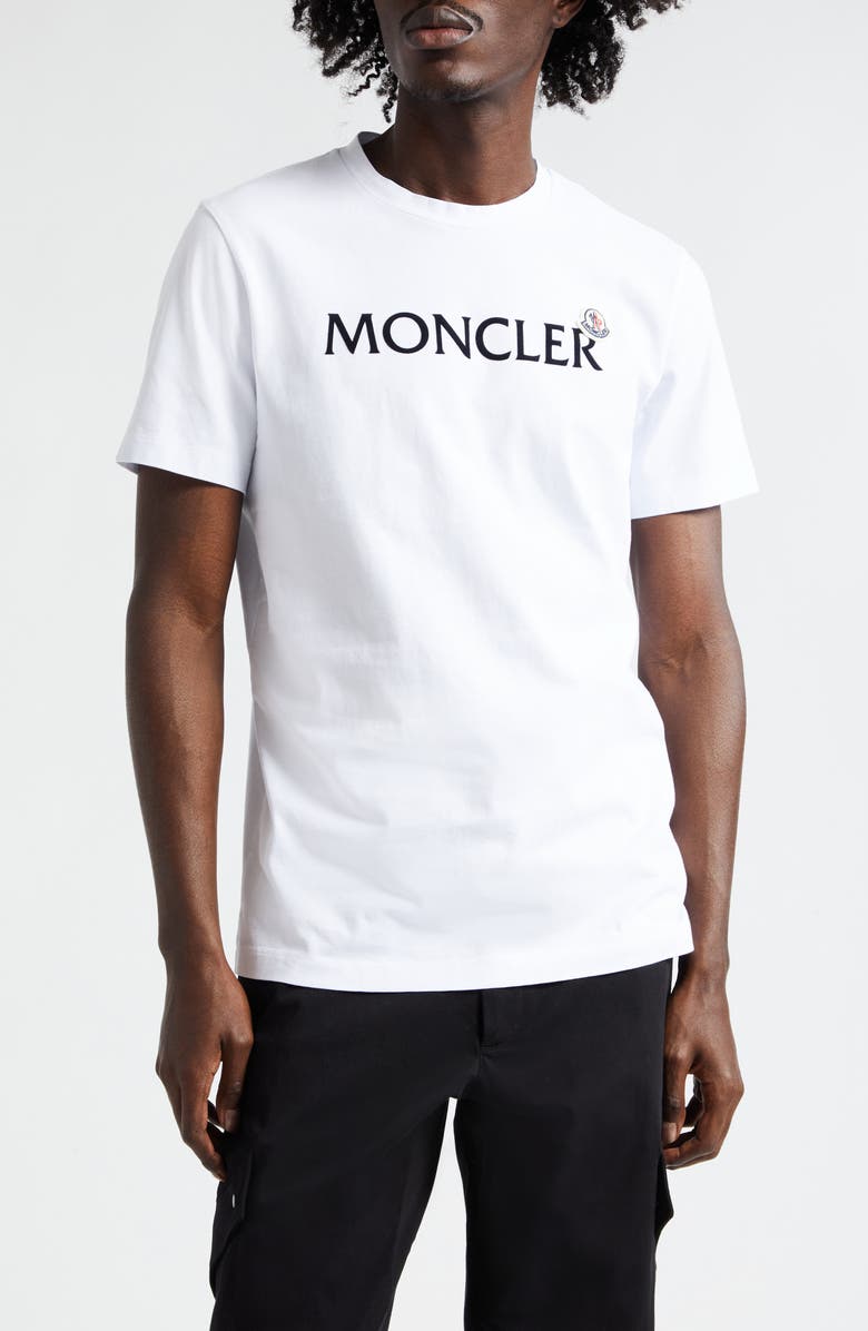 Moncler Logo Cotton Graphic T-Shirt, Main, color,