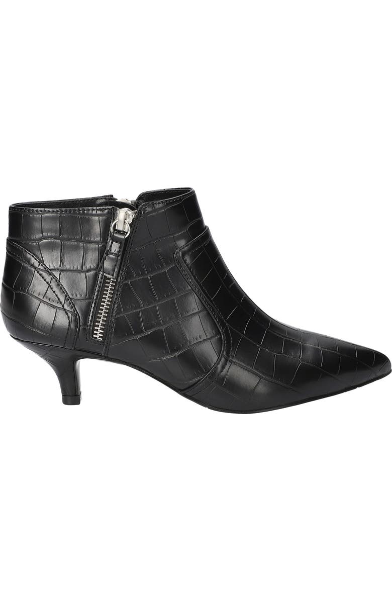 EASY STREET Annalee Kitten Heel Bootie, Alternate, color, Black Croco