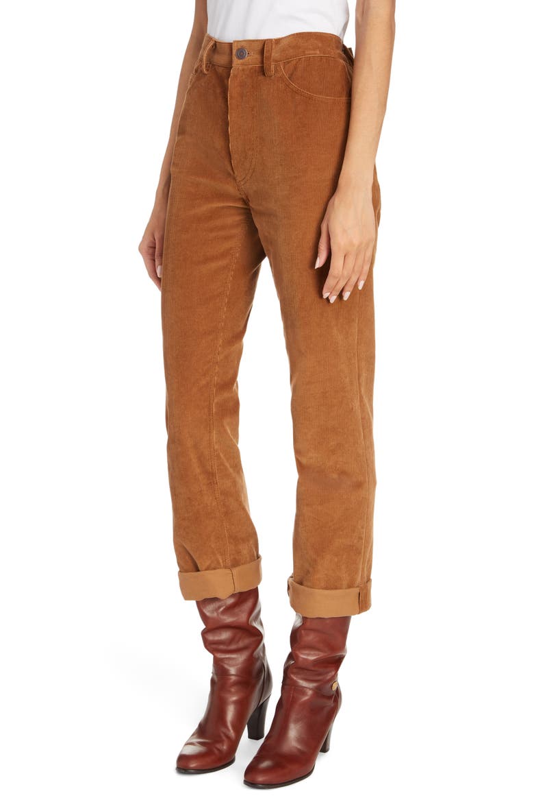 Skinny Corduroy Pants, Alternate, color, BEIGE