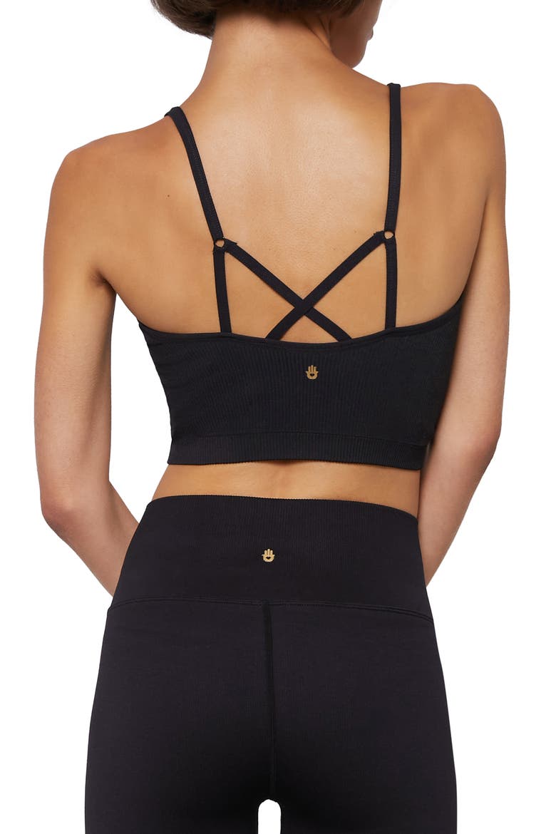 Entice Seamless Crop Camisole, Alternate, color, BLACK