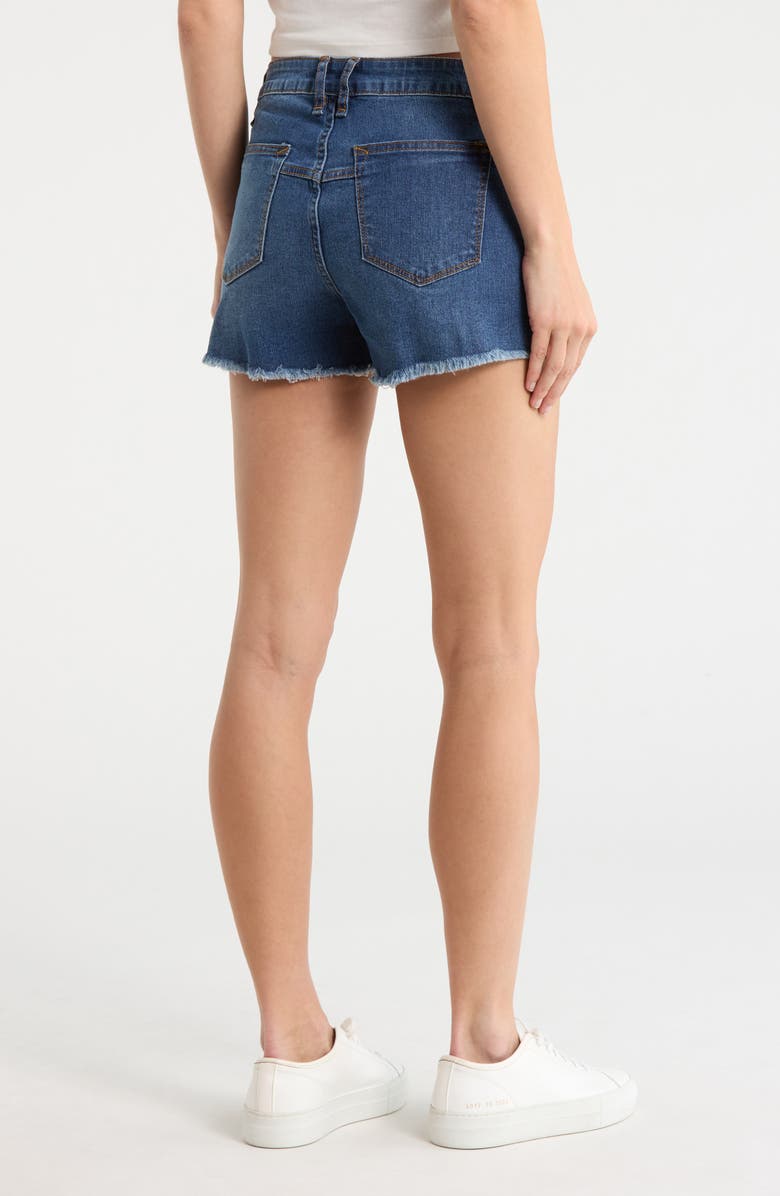 Vigoss Seam Detail Cutoff Shorts, Alternate, color, Dark Wash