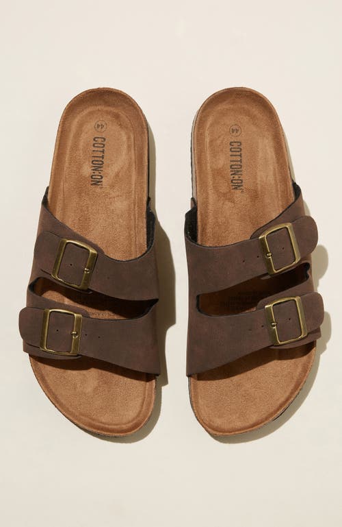 COTTON ON DOUBLE BUCKLE SANDAL