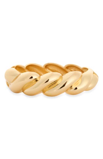 Cara Twisted Cuff Bracelet In Gold