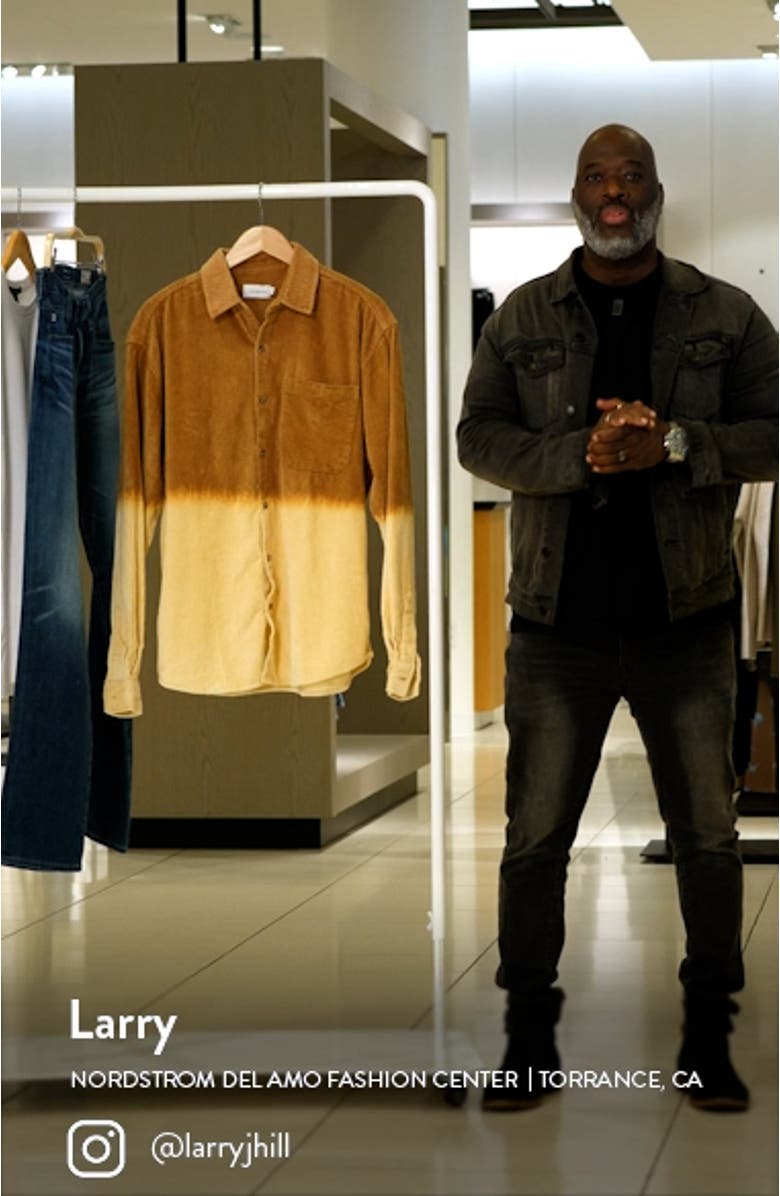 Bleached Corduroy Button-Up Shirt, sales video thumbnail