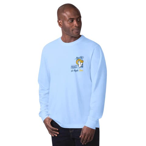 Men's Margaritaville Light Blue Los Angeles Rams It's Five O'Clock Somewhere Long Sleeve T-Shirt